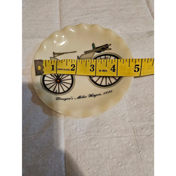 Vintage Railroad Plates Set of 3 White 5 inches Collector - Picture 8 of 10